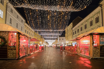Alter Platz in Klagenfurt zur Weihnachtszeit