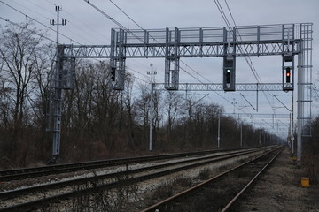 Railway Tracks. Train Tracks. Railroad. Railway infrastructure