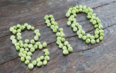 petits pois vert mot bio
