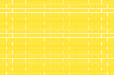 Yellow brick wall, abstract seamless background