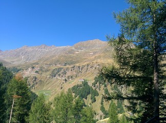 Fototapeta na wymiar Timmelsjoch oder Passo del Rombo in den Ötztaler Alpen