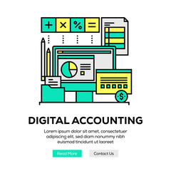 DIGITAL ACCOUNTING BANNER CONCEPT