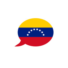 Country flags icon. speech bubble