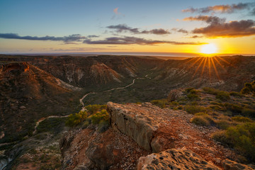 beautiful sunrise over charles knife canyon, western australia 8