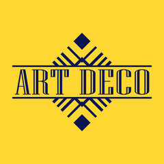 Geometric ornamental retro vintage art deco ornament, logo, badge, border frame for design and decoration. Vintage retro ornamental deco art design for logo, frame, border and badge. Retro art design.