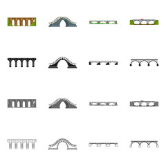 Vector design of connection and design sign. Set of connection and side stock symbol for web.