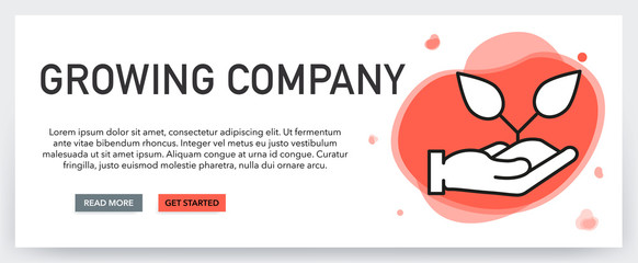 GROWING COMPANY BANNER CONCEPT