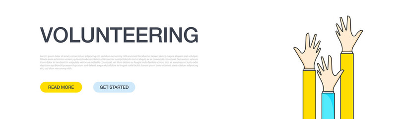 VOLUNTEERING BANNER CONCEPT