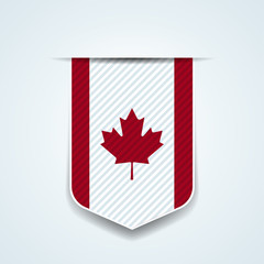 Canada flag shieldtag illustration