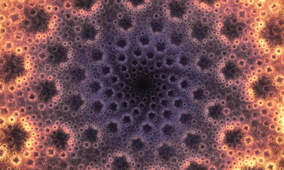Abstract cosmic swirl for art projects. 3D illustration