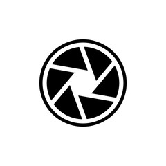 Lens icon symbol vector