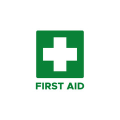 Fototapeta premium first aid icon symbol vector