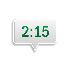 clock notification colored sticker icon. Elements of music player in color icons. Simple icon for websites, web design, mobile app, info graphics