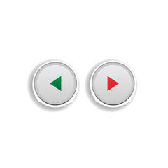 Direction buttons colored sticker icon. Elements of music player in color icons. Simple icon for websites, web design, mobile app, info graphics