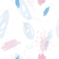 Retro vintage 80 Memphis style of fashion illustration. Seamless abstract illustration background.