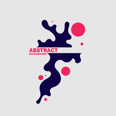 Abstract background with dynamic linear waves. Vector illustration