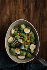Healthy Salad Romanesco in bowl