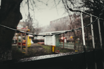 barbed wire