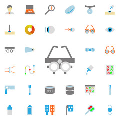 testing glasses illustration icon. optometry icons universal set for web and mobile