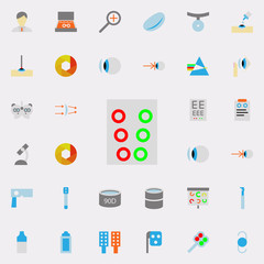 divergence card illustration icon. optometry icons universal set for web and mobile