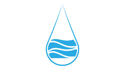 Drop icon vector design. Water logo