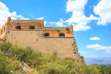 inner yard of Palamidi fortress in Nafplio, Peloponnes