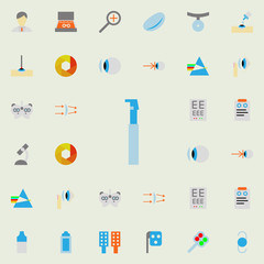 retinoscopy illustration icon. optometry icons universal set for web and mobile