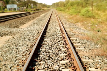 Train station and railway