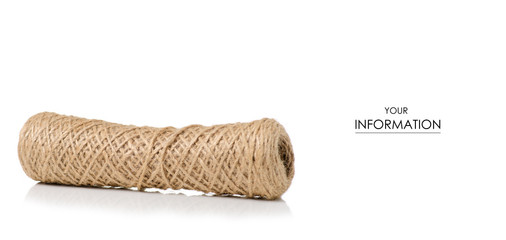 Hank rope pattern on a white background isolation