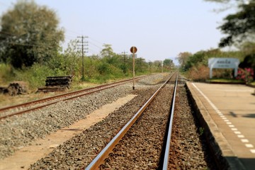 Train station and railway