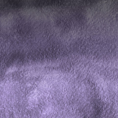Violet ink and watercolor textures on white paper background. Paint leaks and ombre effects. Hand painted abstract image.