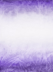 Obraz premium Violet ink and watercolor textures on white paper background. Paint leaks and ombre effects. Hand painted abstract image.