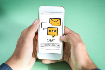 CHAT CONCEPT ON SCREEN