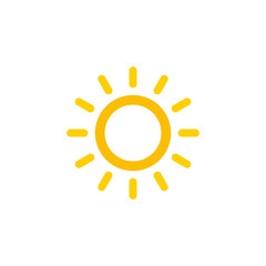 Sun symbols vector icon 