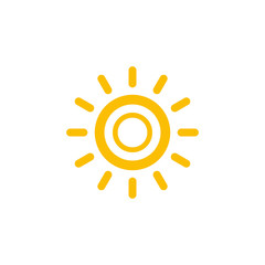Sun symbols vector icon 