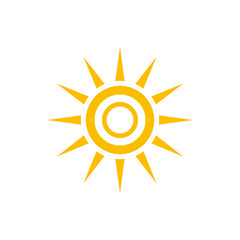 Sun symbols vector icon 