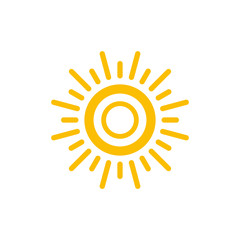 Sun symbols vector icon 