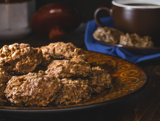 Plate of Chocolate Fudge Cookies