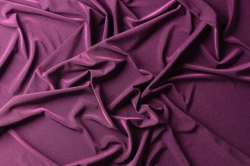 Texture, background. template. Silk fabric Violet, Violet silk drapery