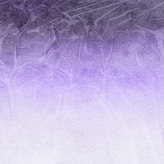 Naklejka premium Violet ink and watercolor textures on white paper background. Paint leaks and ombre effects. Hand painted abstract image.