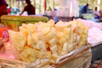 pineapple on street food
