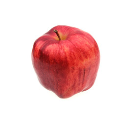 Fresh red apple isolated on white. With clipping path.