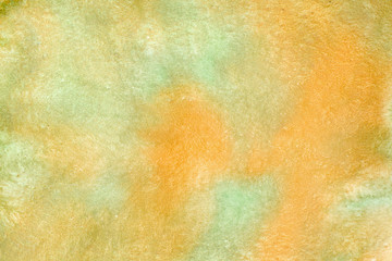 Watercolor pastel texture effect background of green yellow colors