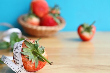 fresh ripe red strawberry