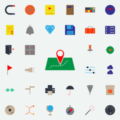 colored geo location icon. Web icons universal set for web and mobile