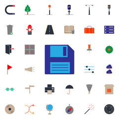 colored floppy disc icon. Web icons universal set for web and mobile