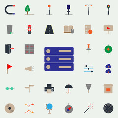 colored folders icon. Web icons universal set for web and mobile