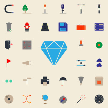 colored diamond icon. Web icons universal set for web and mobile