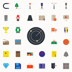 colored radar icon. Web icons universal set for web and mobile