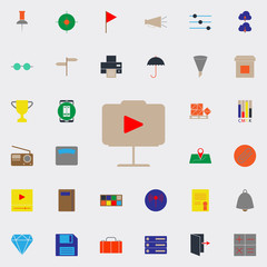 colored online conference icon. Web icons universal set for web and mobile